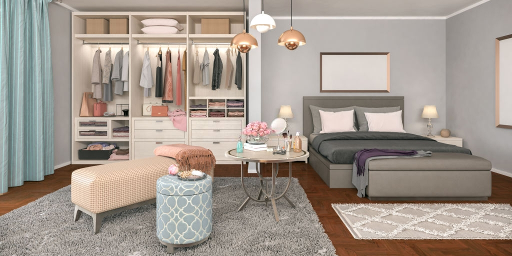 Vestidores pequeños para tu habitación - Cocinas Mas